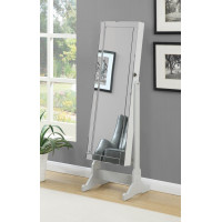 Coaster Furniture 901866 Storage Jewelry Cheval Mirror Dove Grey